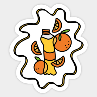 Stay Fresh Orange Juice Soda 2 Sticker